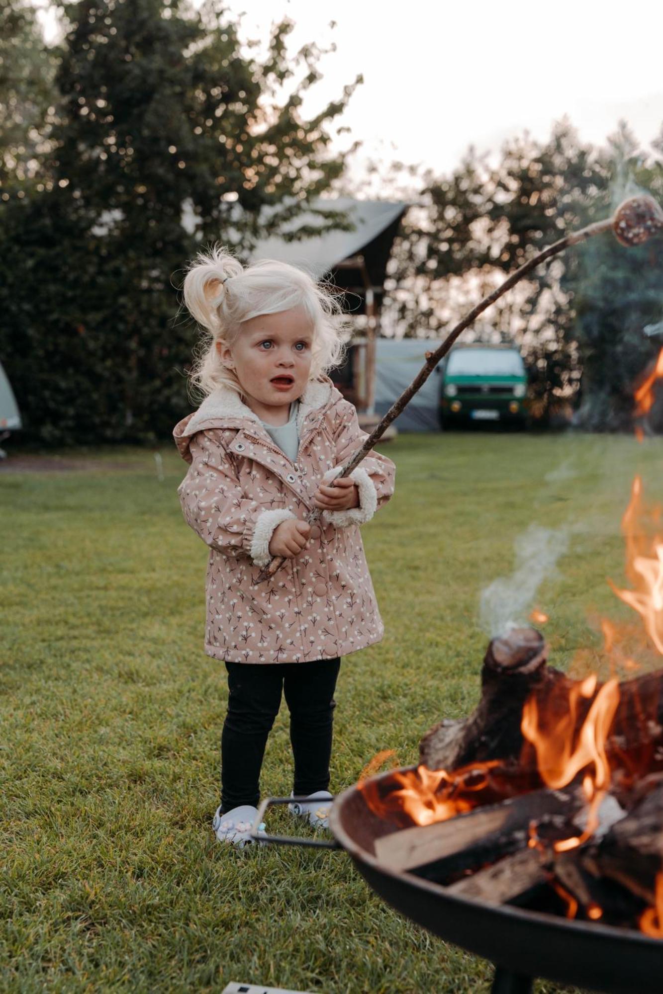 Camping De Tulpenweide Lege Kampeerplaats, Lege Plaats Op Het Gras Zonder Bed Breezand Kültér fotó